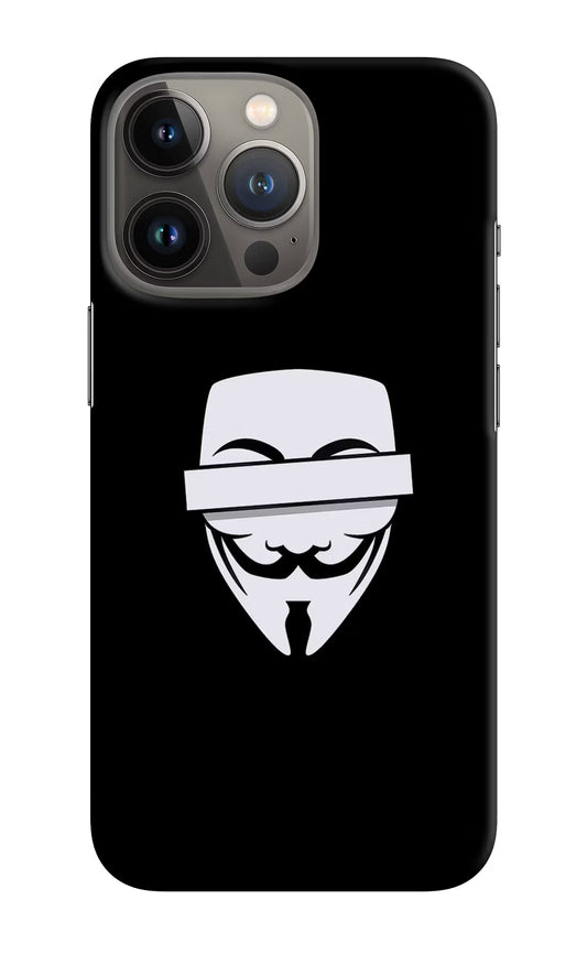 Anonymous Face iPhone 13 Pro Max Hard Case Back Cover by Casekaro