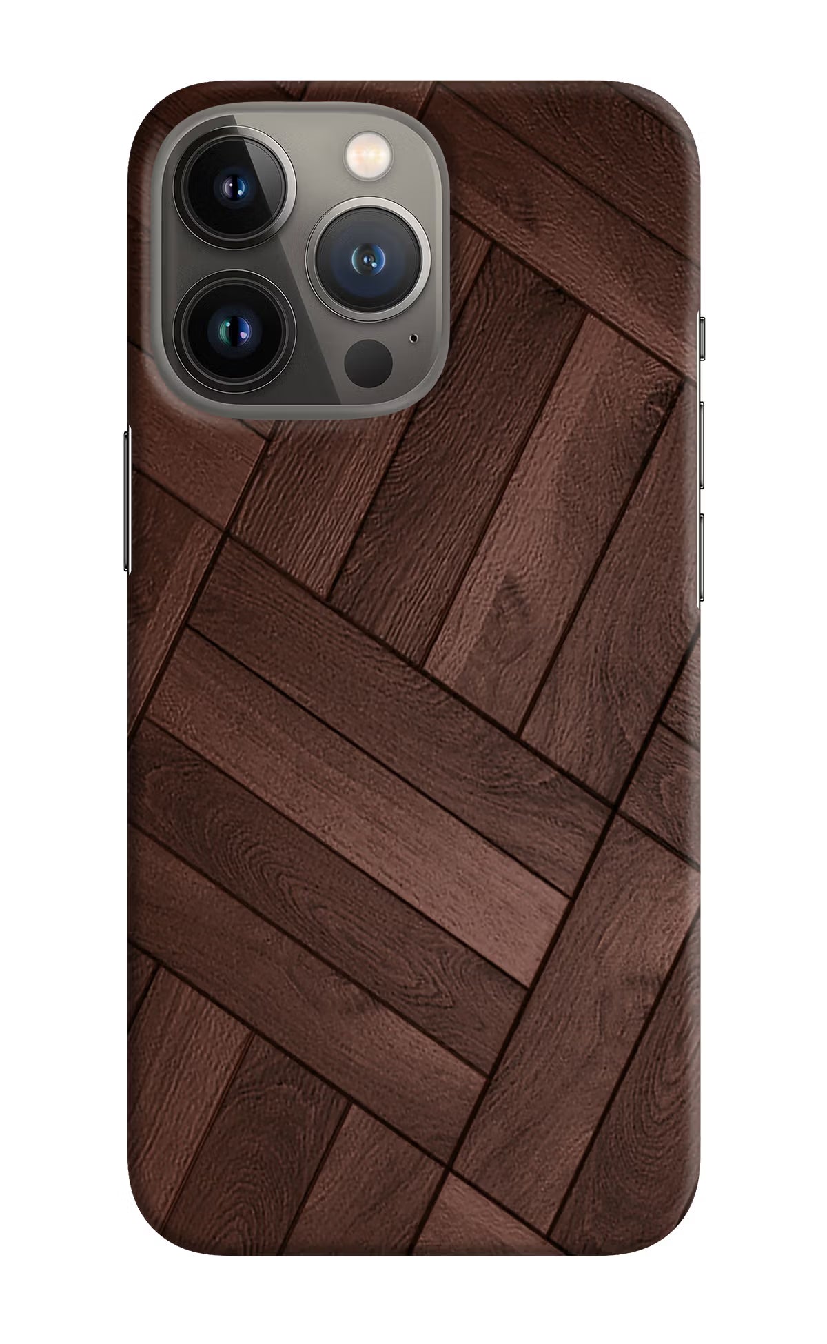 Wooden Texture Design iPhone 13 Pro Max Hard Case Back Cover by Casekaro