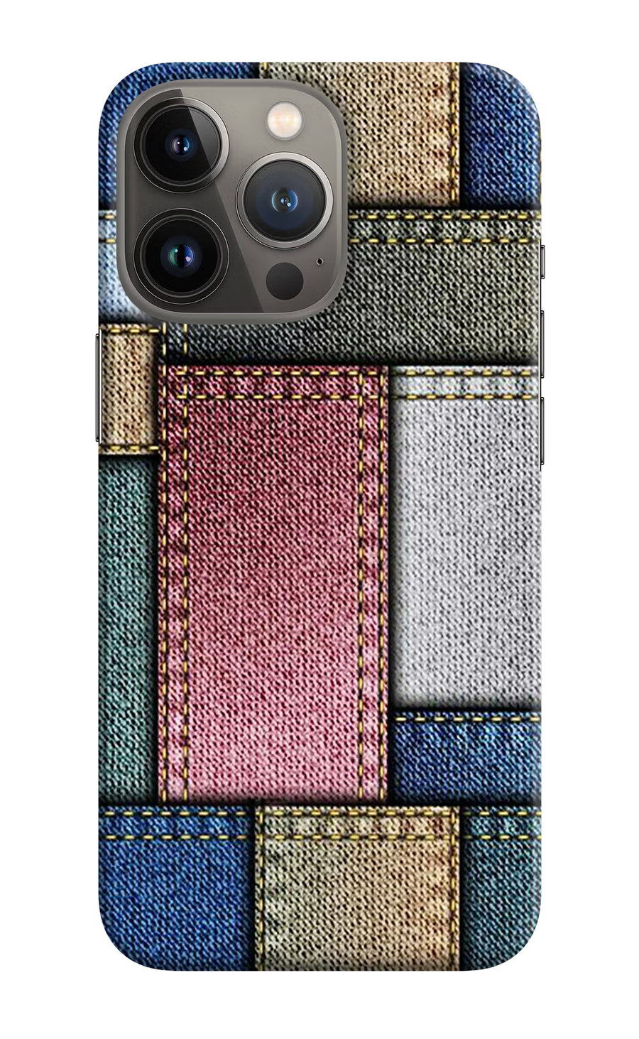 Multicolor Jeans iPhone 13 Pro Max Back Cover, Hard case