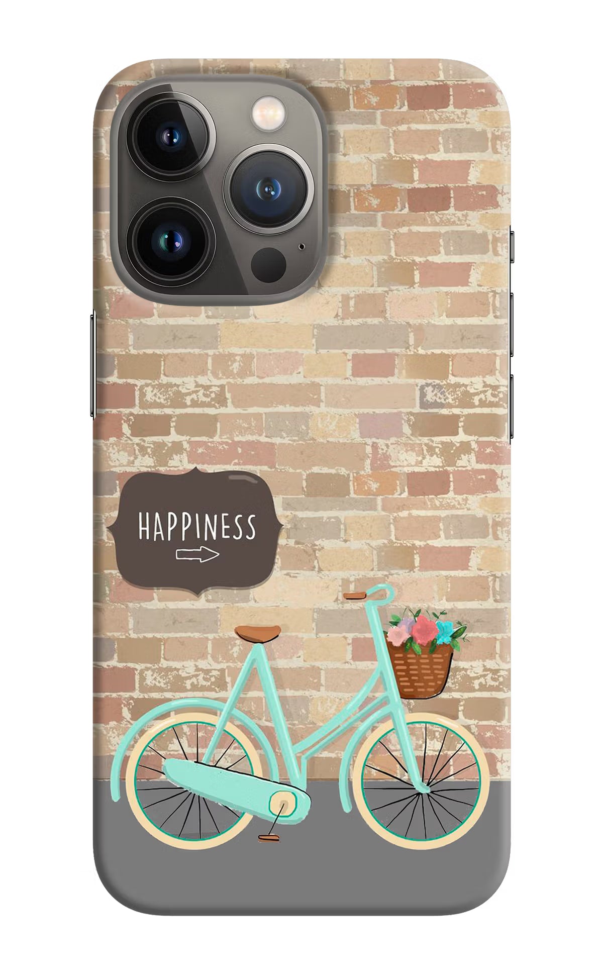 Happiness Artwork iPhone 13 Pro Max Hard Case Back Cover by Casekaro