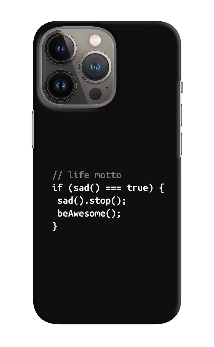 Life Motto Code iPhone 13 Pro Max Back Cover, Hard case