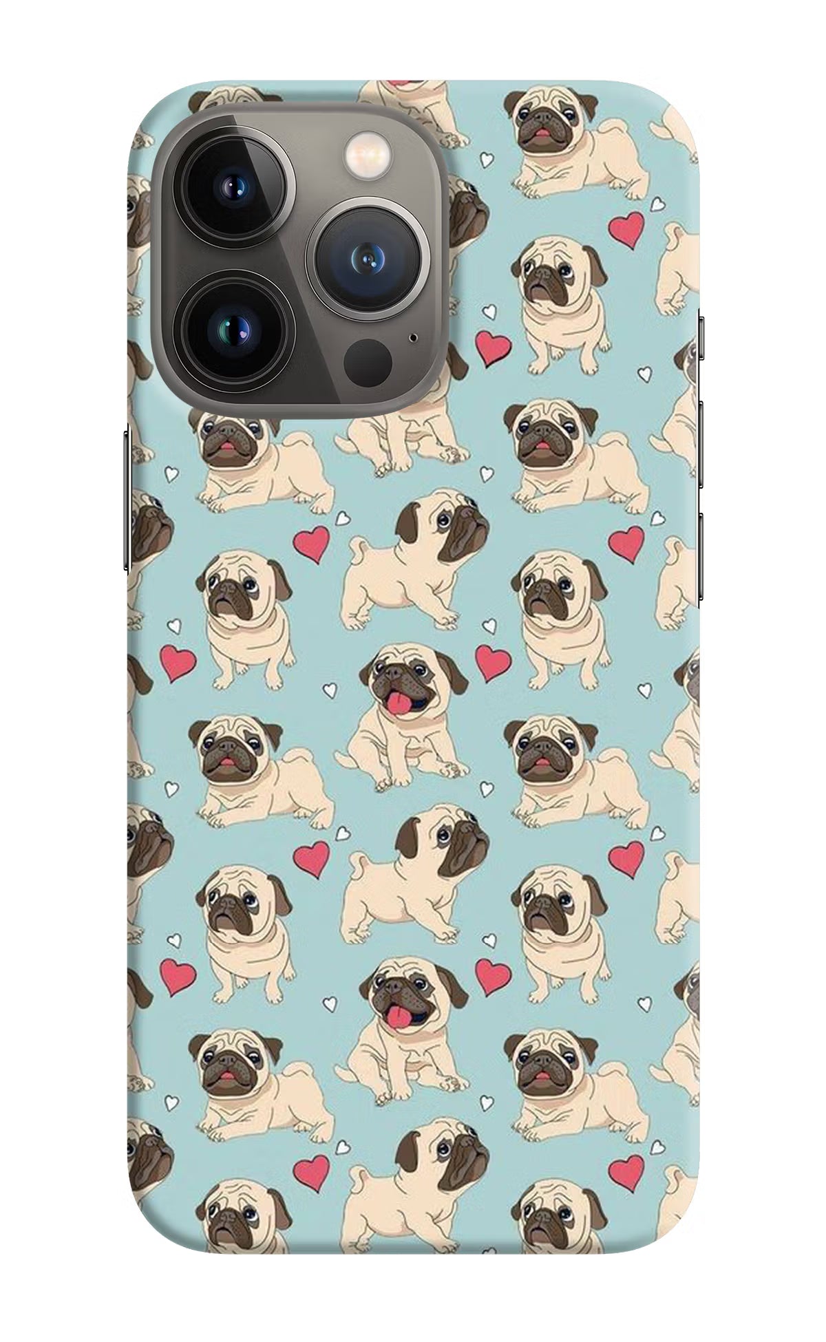 Pug Dog iPhone 13 Pro Max Hard Case Back Cover by Casekaro