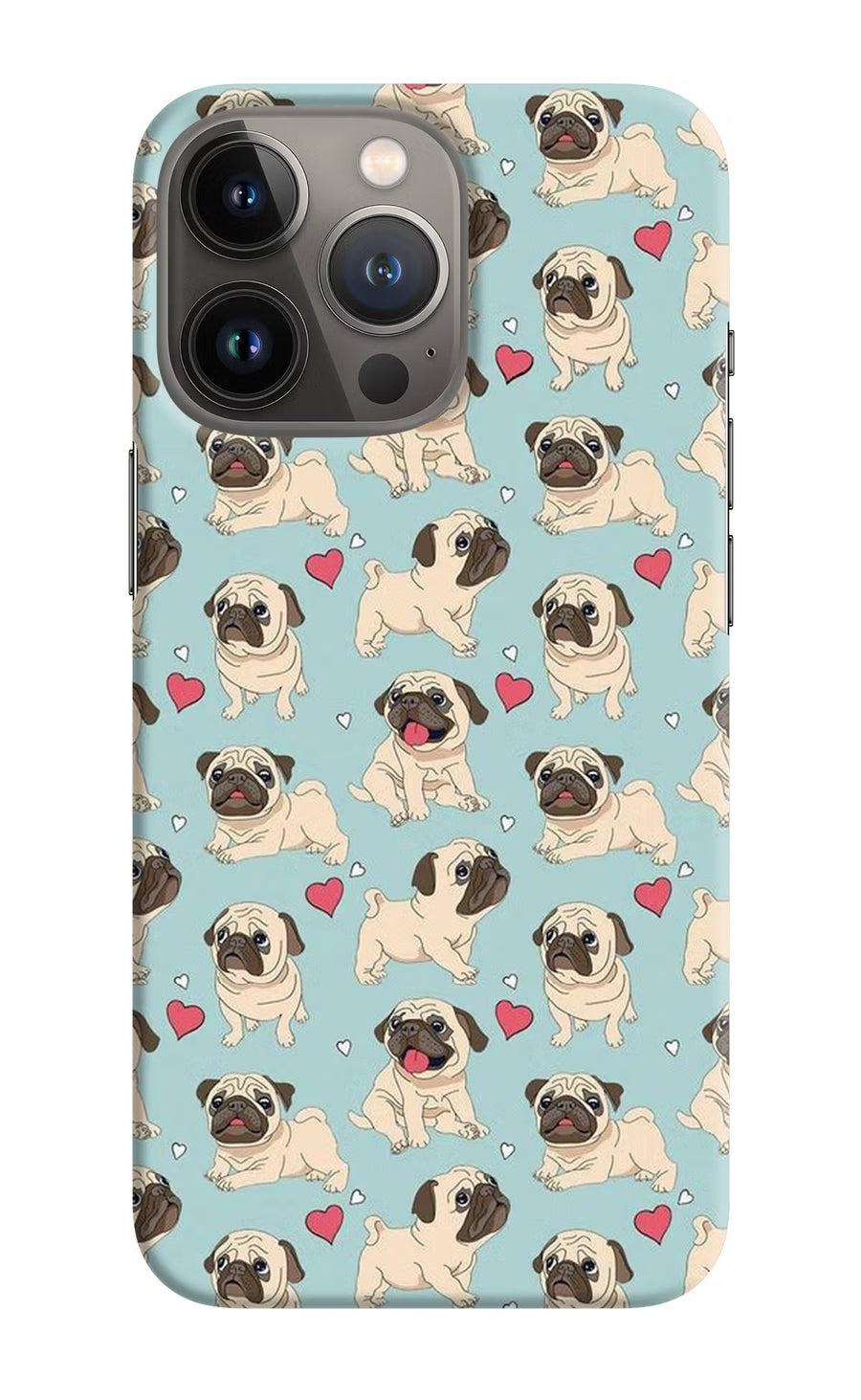 Pug Dog iPhone 13 Pro Max Back Cover, Hard case