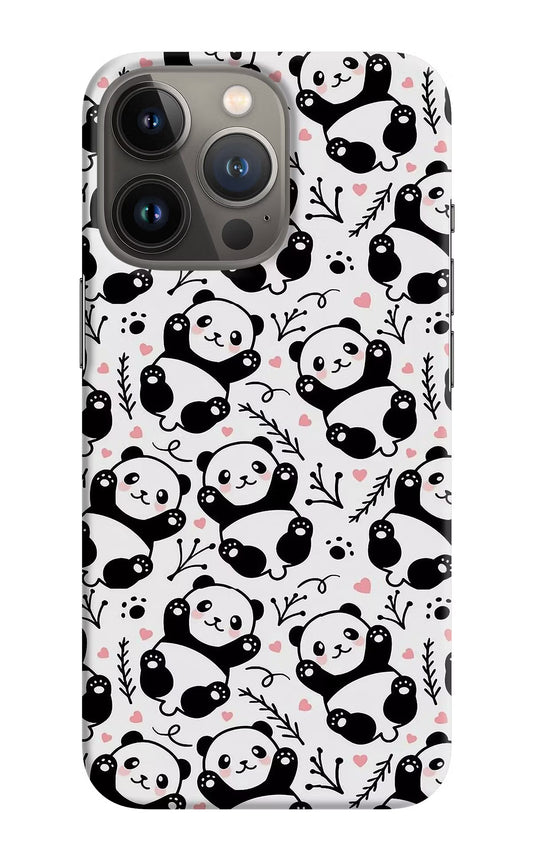 Cute Panda iPhone 13 Pro Max Hard Case Back Cover by Casekaro