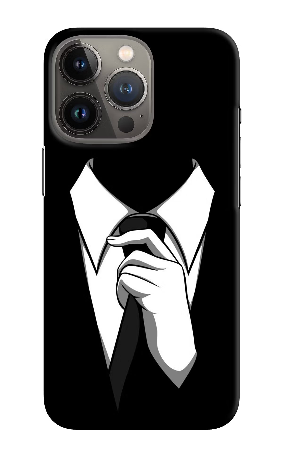 Black Tie iPhone 13 Pro Max Hard Case Back Cover by Casekaro