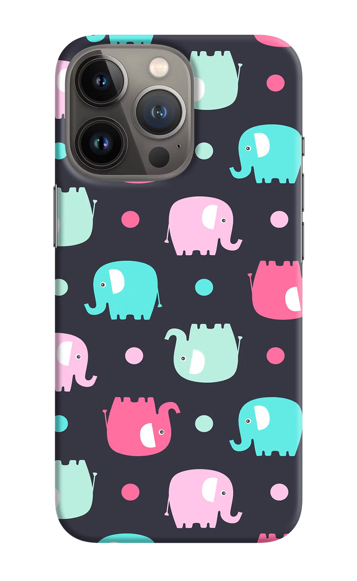 Elephants iPhone 13 Pro Max Hard Case Back Cover by Casekaro
