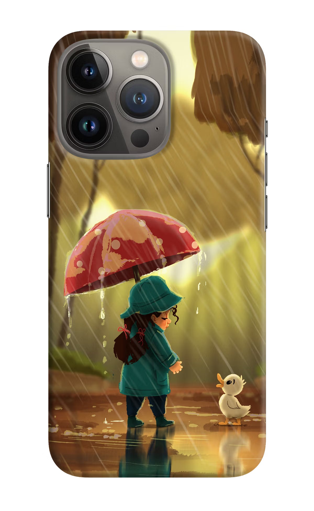 Rainy Day iPhone 13 Pro Max Hard Case Back Cover by Casekaro