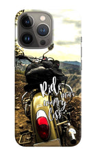 Ride More Worry Less iPhone 13 Pro Max Hard Case Back Cover by Casekaro