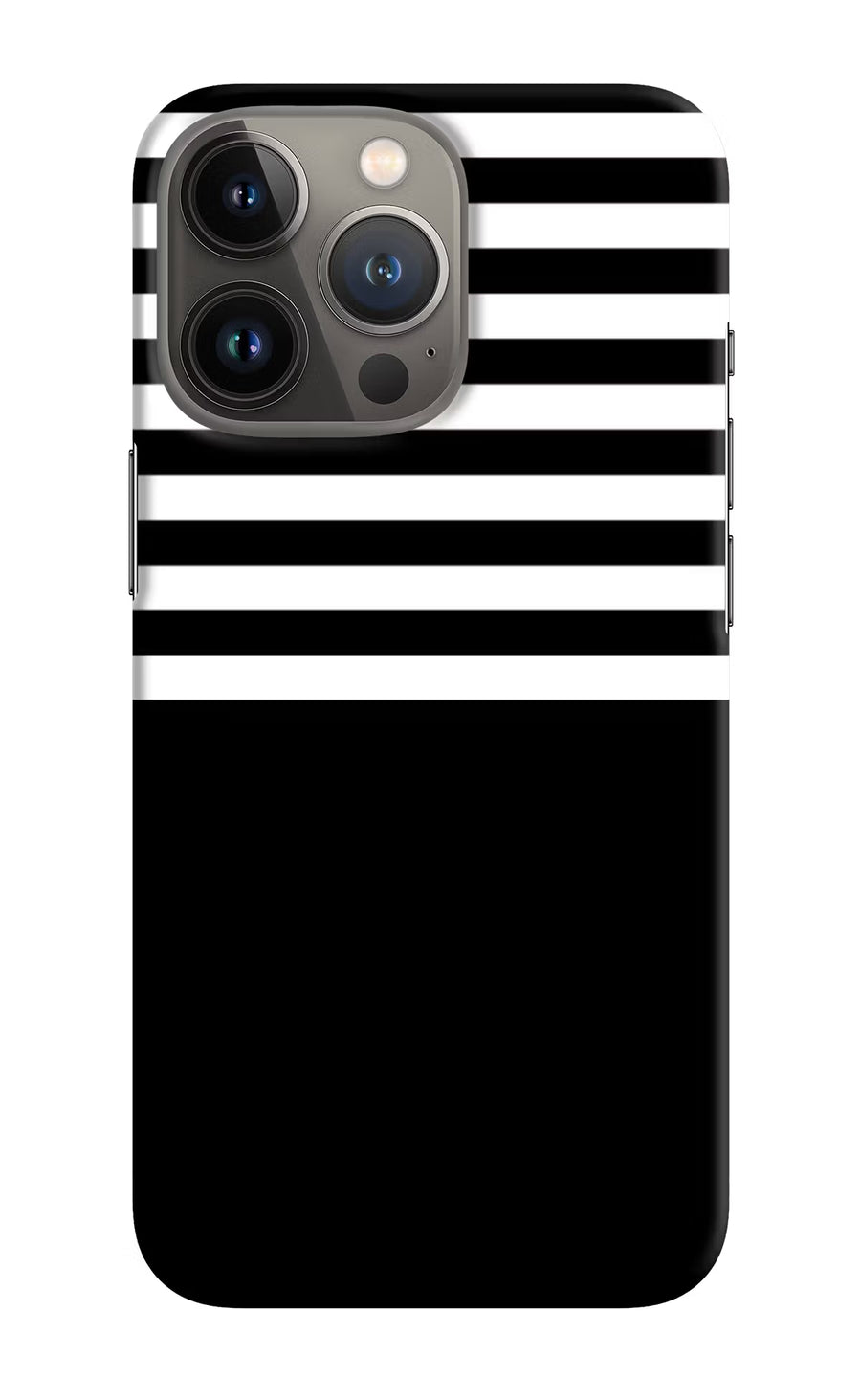 Black and White Print iPhone 13 Pro Max Back Cover, Hard case