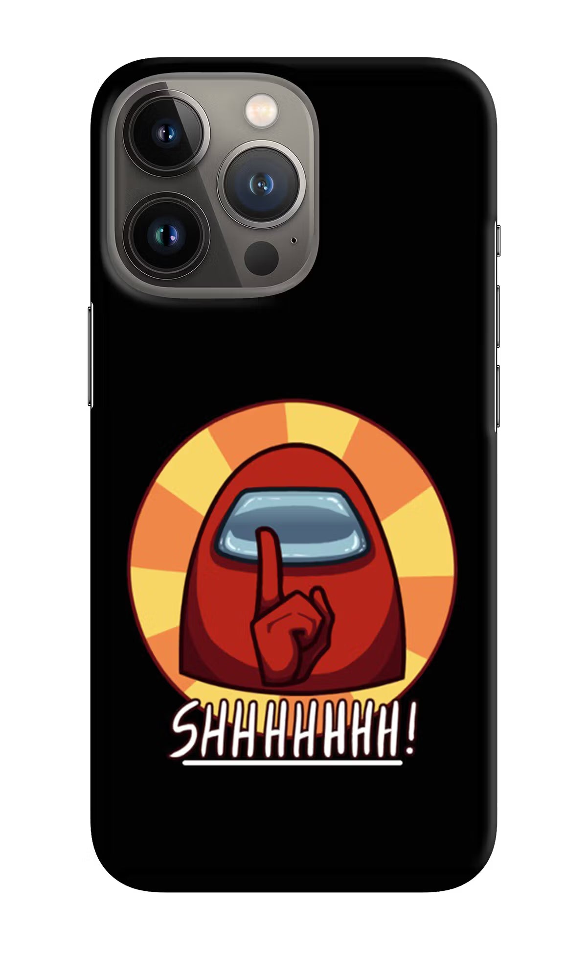 Among Us Shhh! iPhone 13 Pro Max Hard Case Back Cover by Casekaro