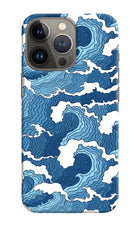 Blue Waves iPhone 13 Pro Max Hard Case Back Cover by Casekaro