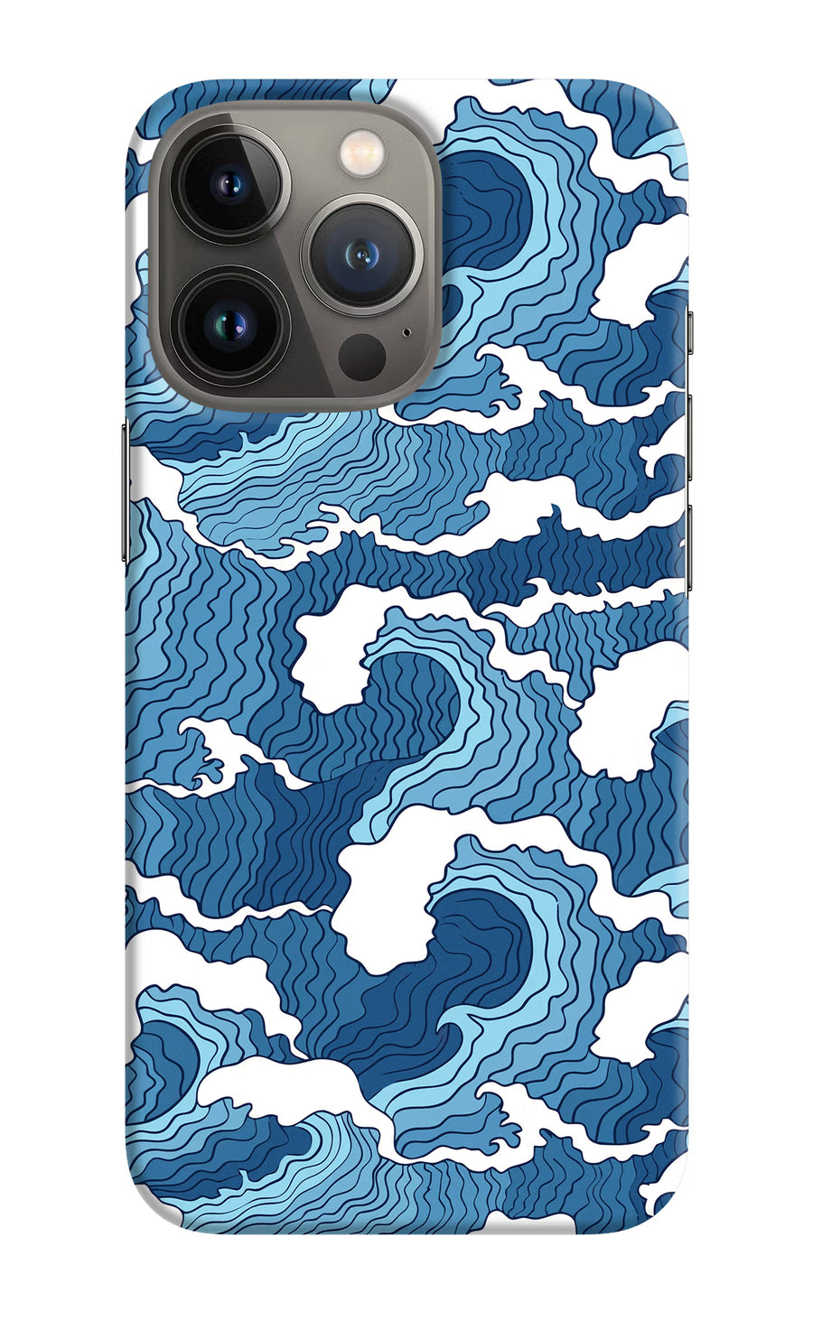 Blue Waves iPhone 13 Pro Max Back Cover, Hard case