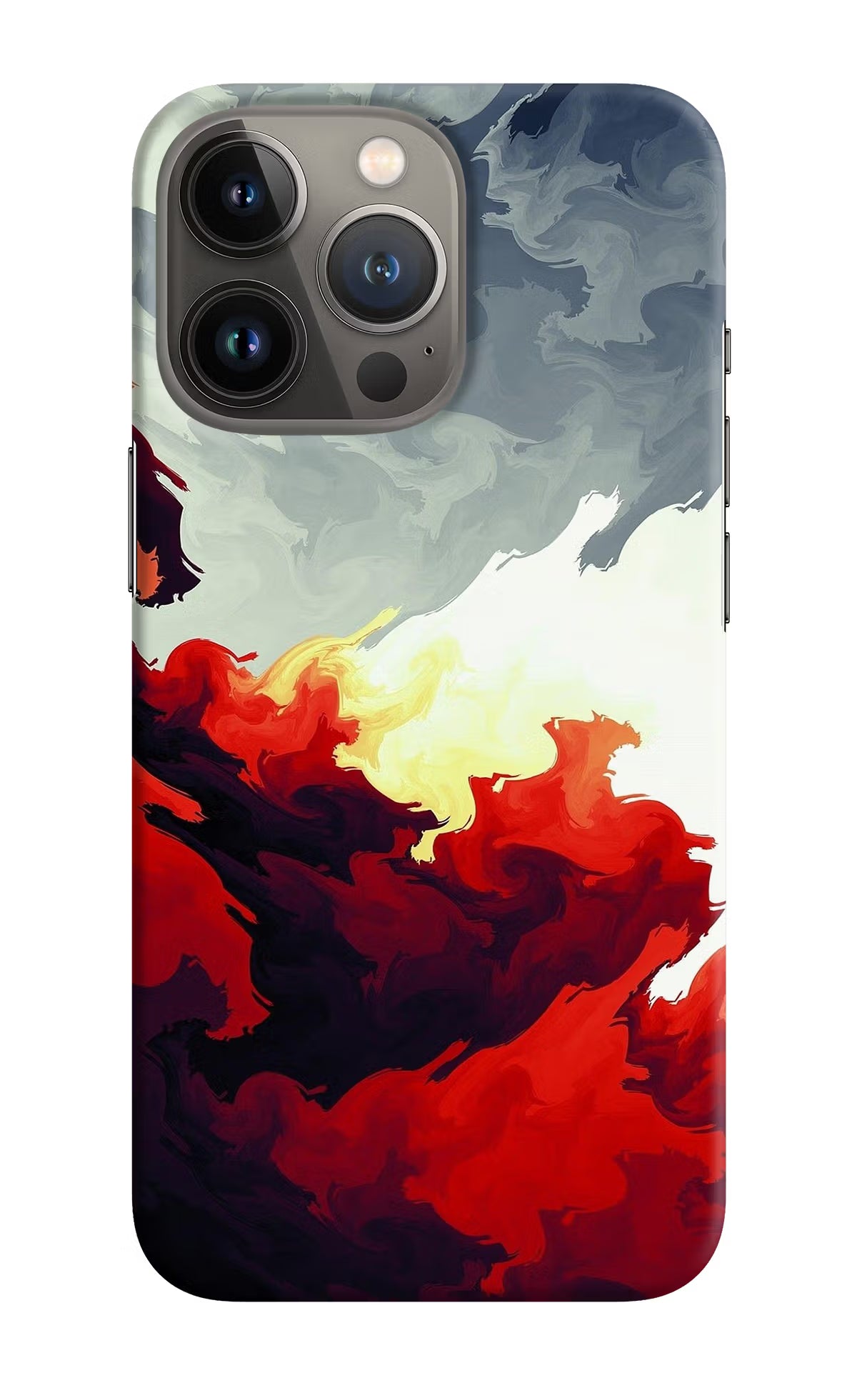 Fire Cloud iPhone 13 Pro Max Hard Case Back Cover by Casekaro