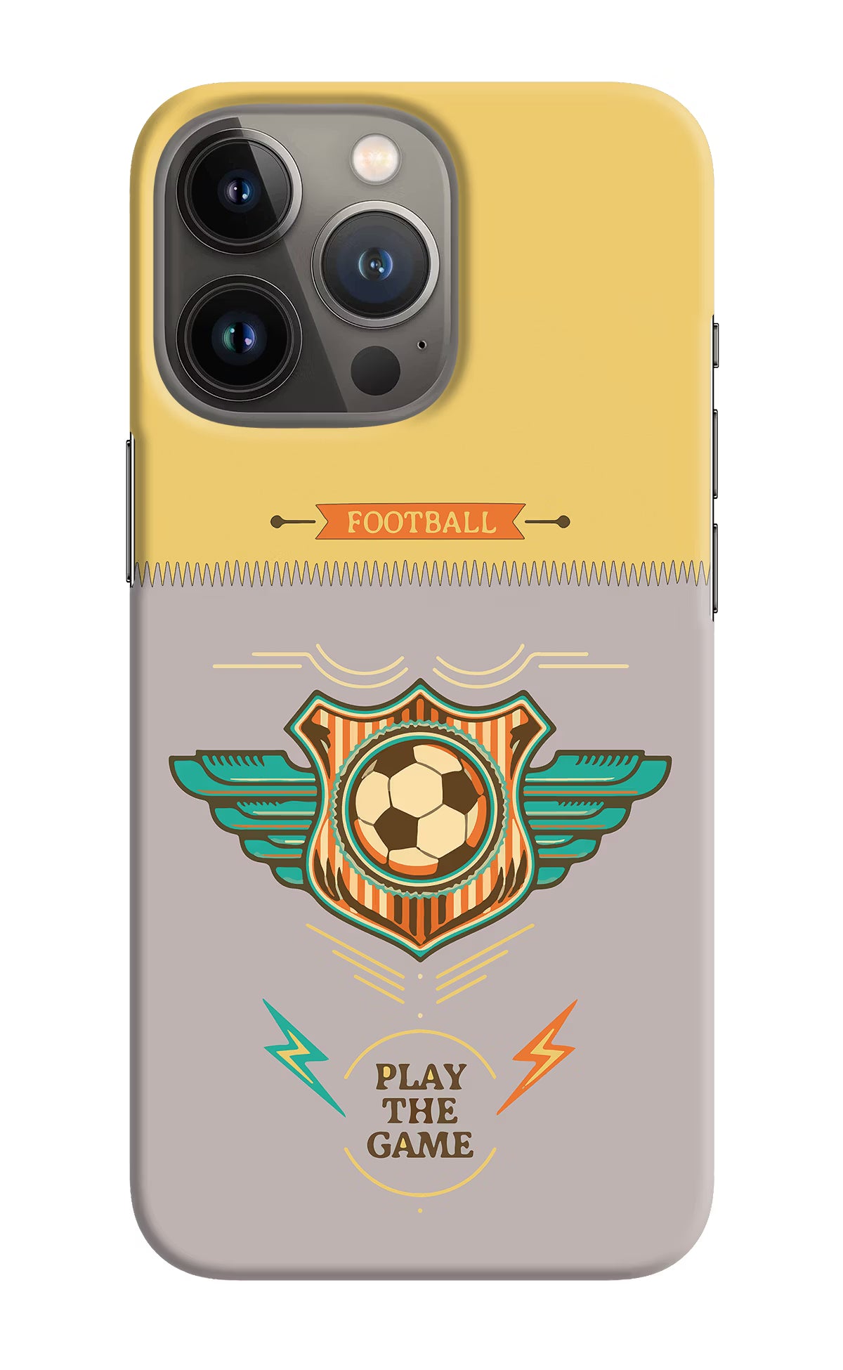 Football iPhone 13 Pro Max Hard Case Back Cover by Casekaro