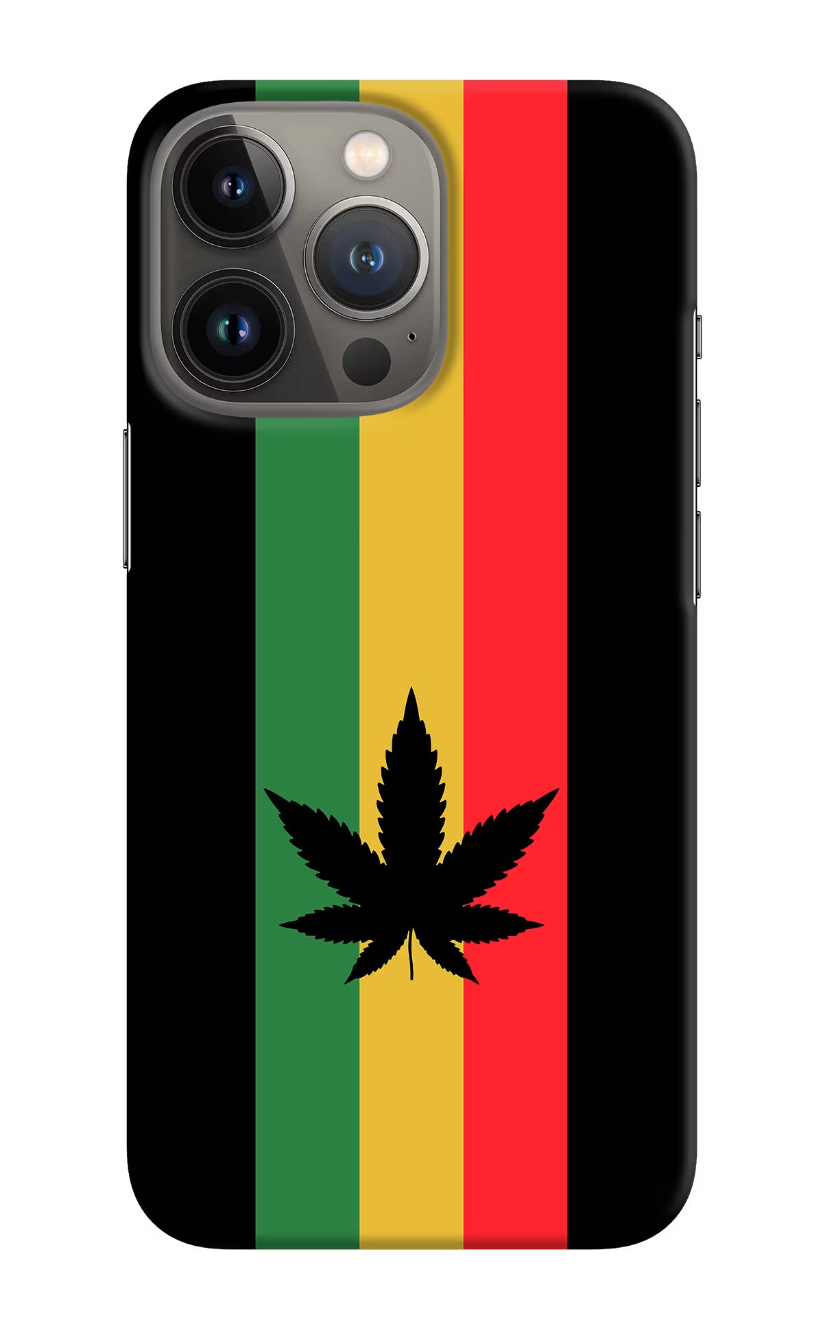 Weed Flag iPhone 13 Pro Max Hard Case Back Cover by Casekaro