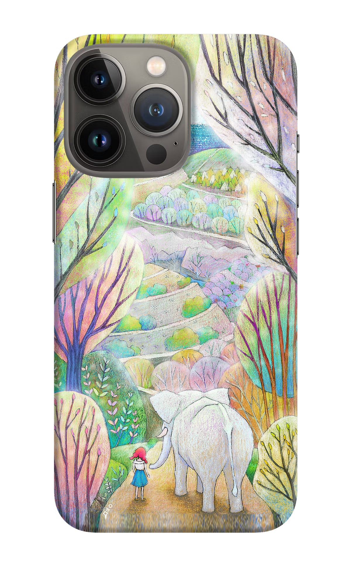 Nature Painting iPhone 13 Pro Max Hard Case Back Cover by Casekaro