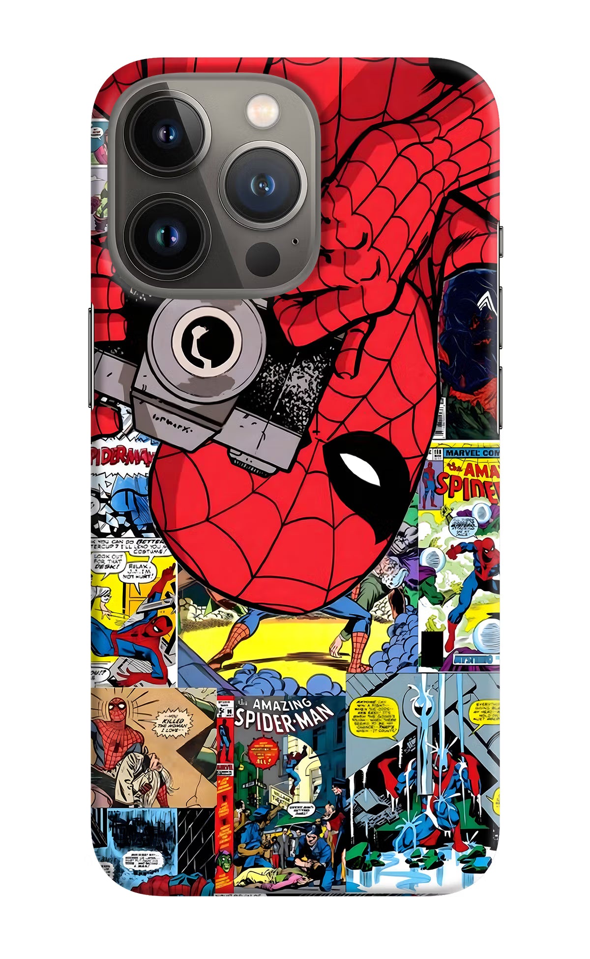 Spider Man iPhone 13 Pro Max Hard Case Back Cover by Casekaro