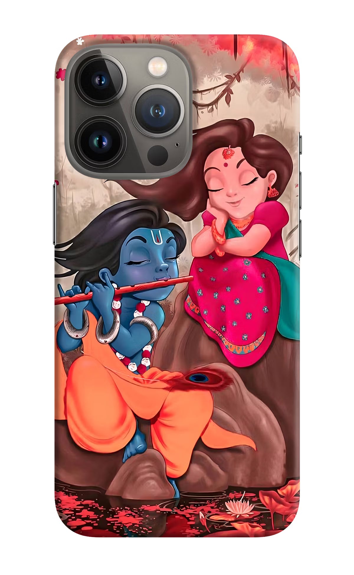 Radhe Krishna iPhone 13 Pro Max Hard Case Back Cover by Casekaro
