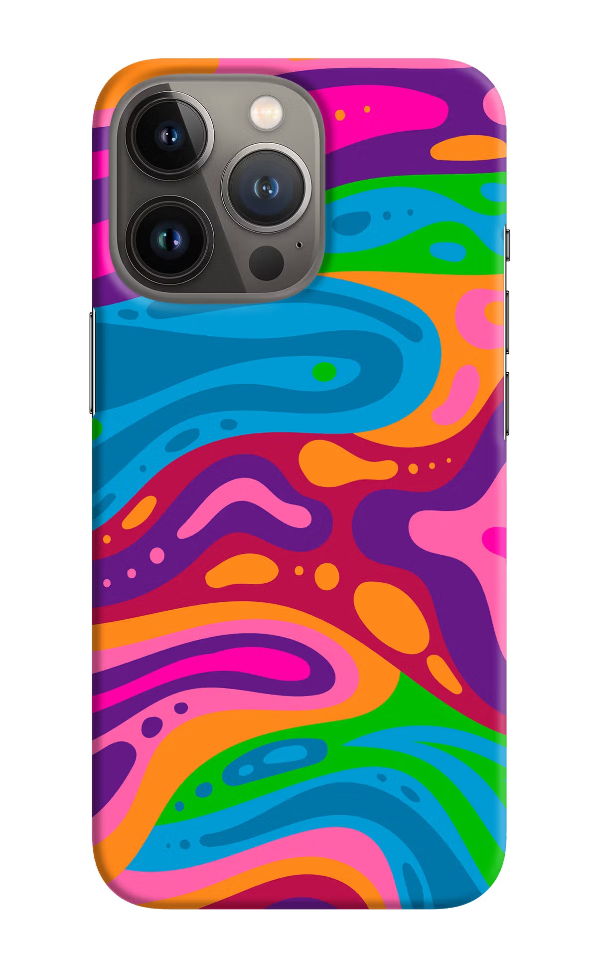 Trippy Pattern iPhone 13 Pro Max Hard Case Back Cover by Casekaro