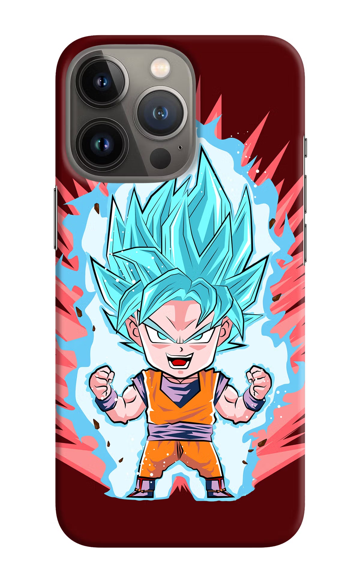 Goku Little iPhone 13 Pro Max Hard Case Back Cover by Casekaro