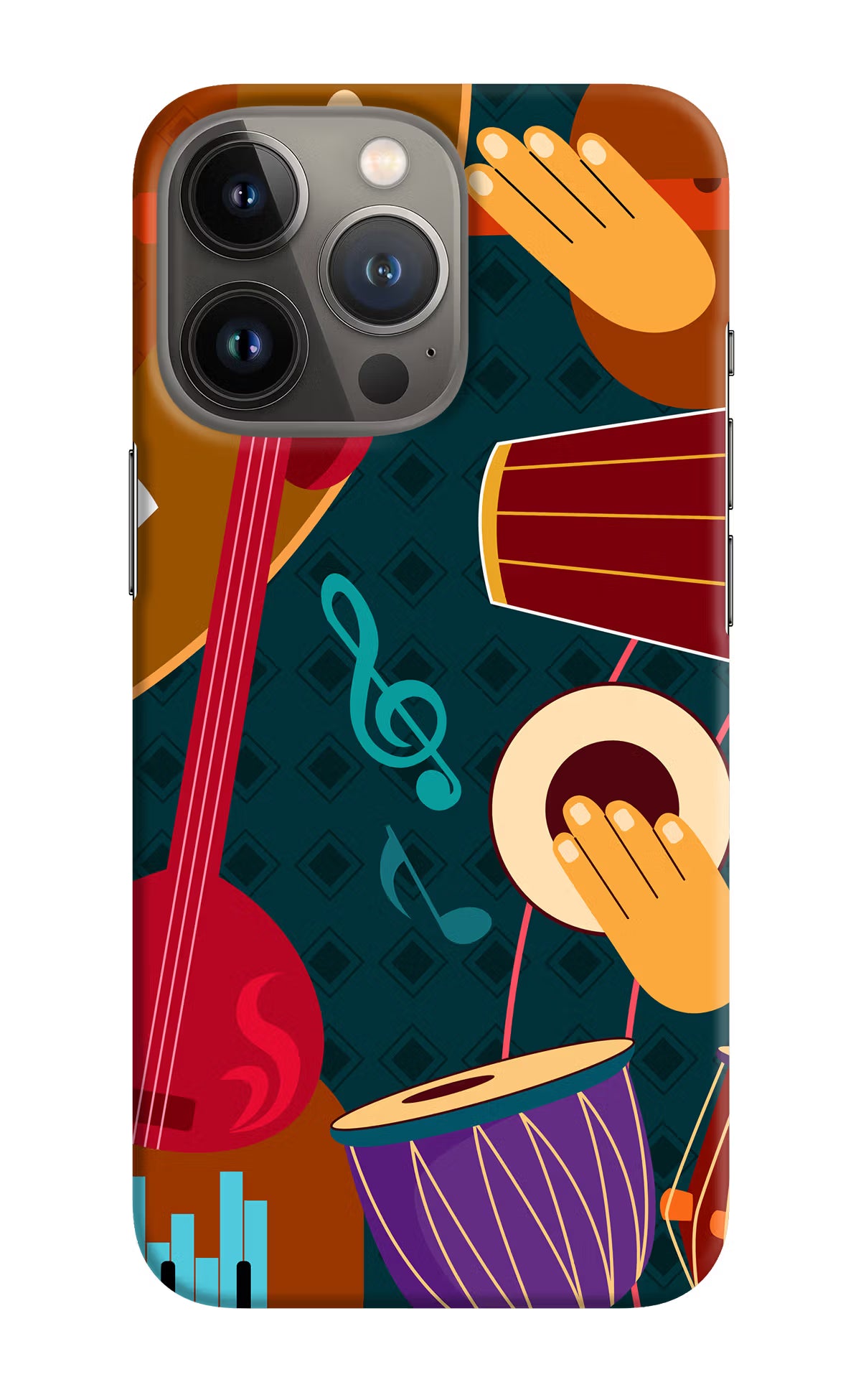 Music Instrument iPhone 13 Pro Max Hard Case Back Cover by Casekaro