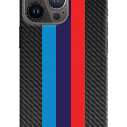 BMW Stripes Pattern iPhone 13 Pro Max Hard Case Back Cover by Casekaro