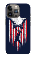 Captain America Marvel Art iPhone 13 Pro Max Hard Case Back Cover by Casekaro