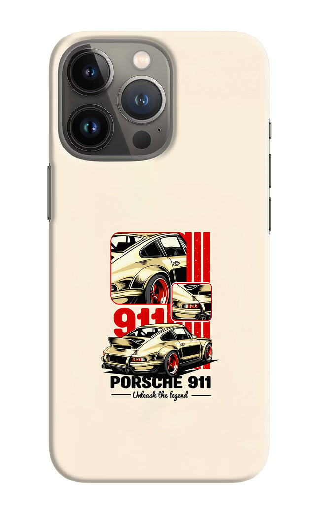 Classic Porsche 911 iPhone 13 Pro Max Hard Case Back Cover by Casekaro