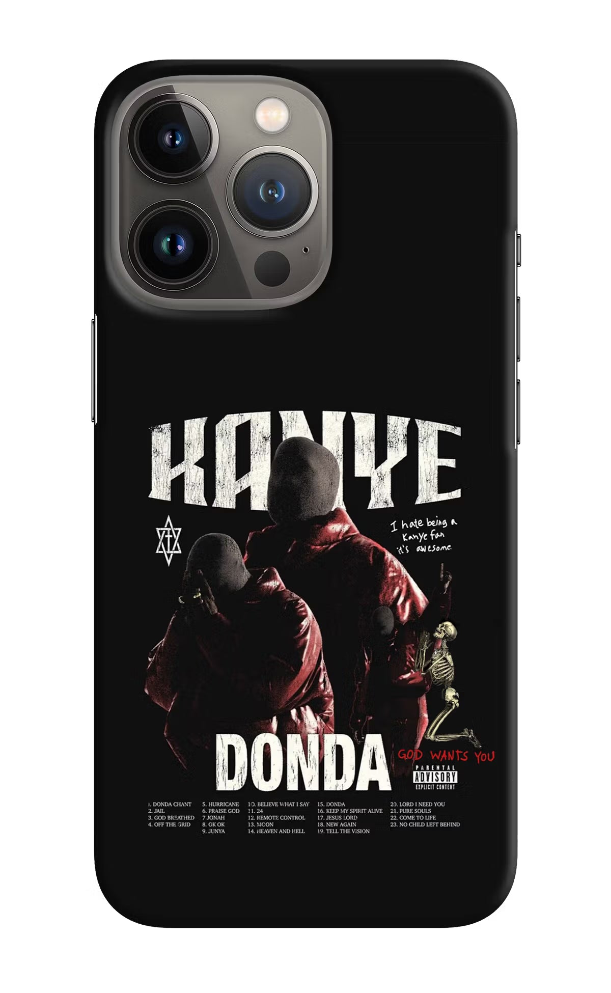 Donda Kanye West iPhone 13 Pro Max Hard Case Back Cover by Casekaro