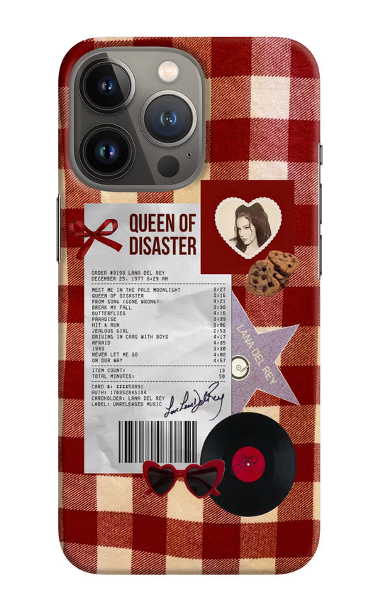 Queen of Disaster iPhone 13 Pro Max Hard Case Back Cover by Casekaro