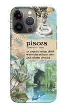 Pisces Zodiac iPhone 13 Pro Max Hard Case Back Cover by Casekaro