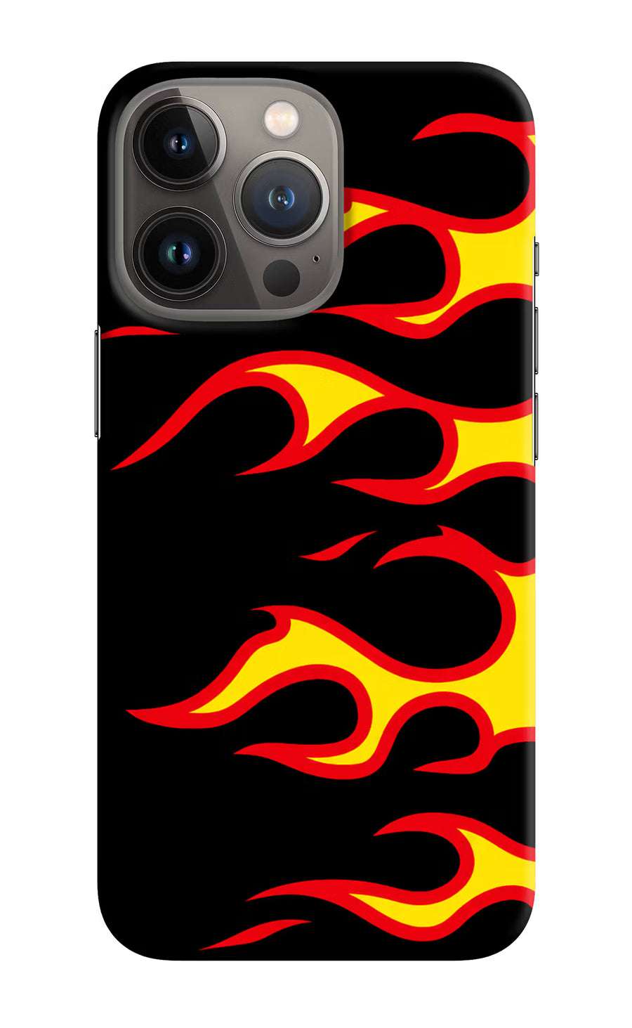 Side Sweep Flames iPhone 13 Pro Max Back Cover, Hard case