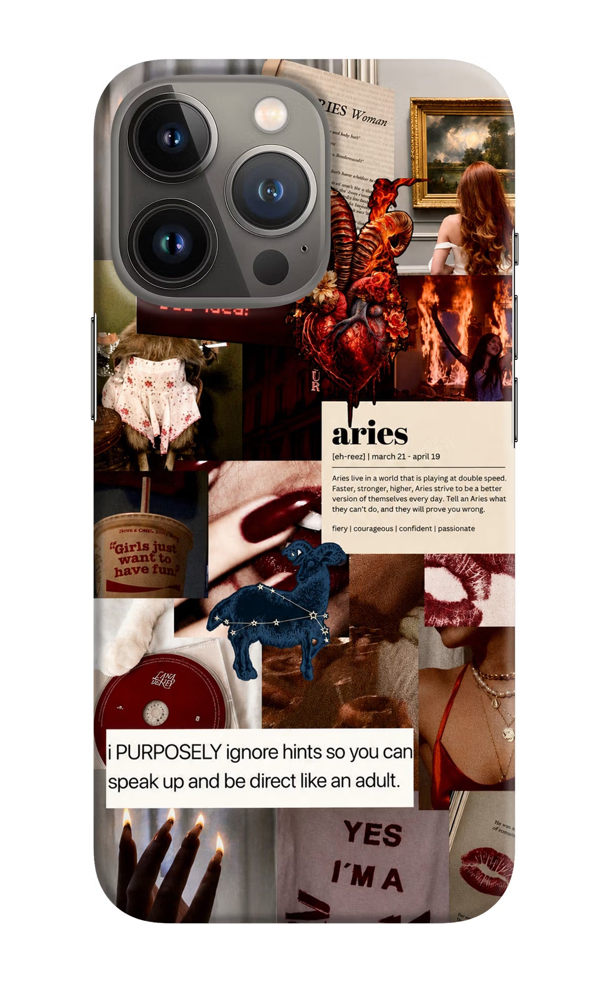 Zodiac Aries iPhone 13 Pro Max Back Cover