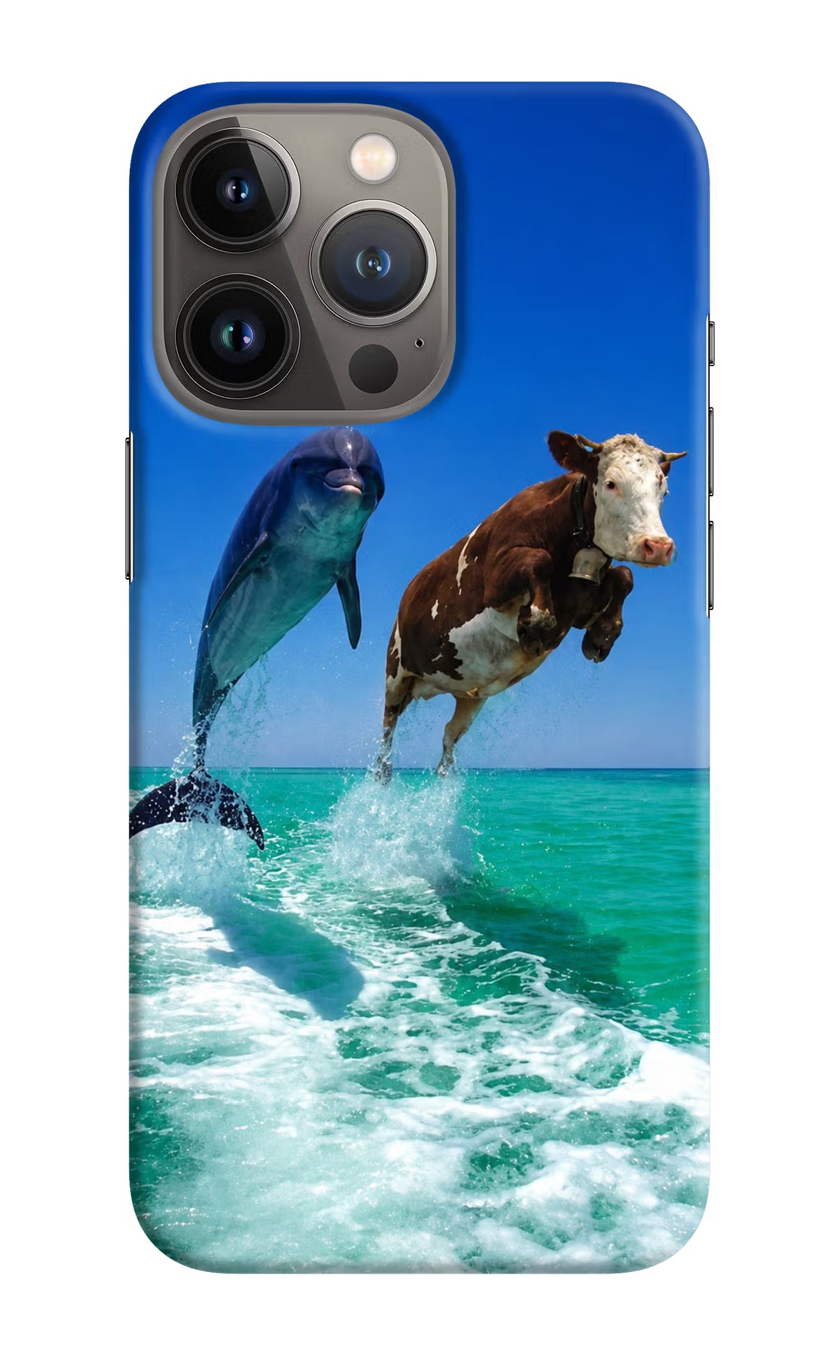 Dolphin vs Cow iPhone 13 Pro Max Back Cover