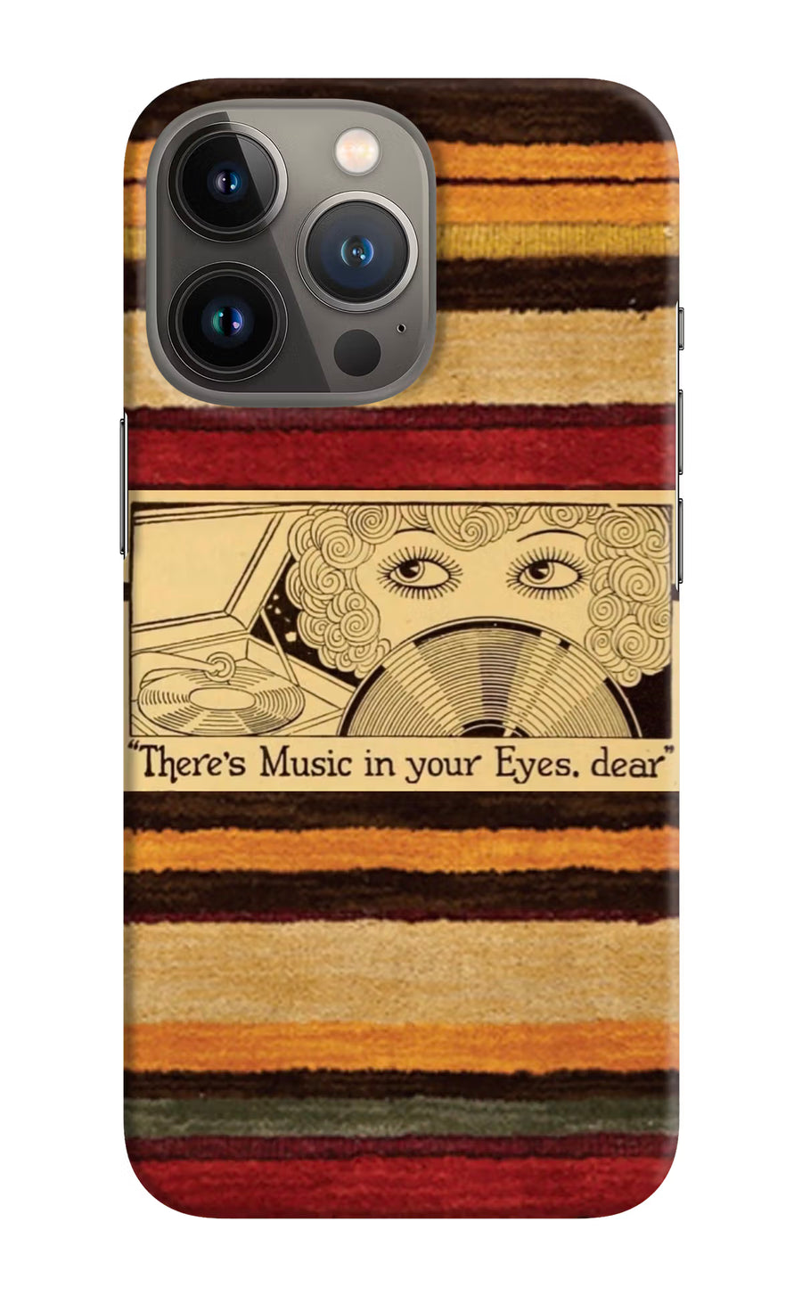 Vinyl Stripes iPhone 13 Pro Max Back Cover, Hard case