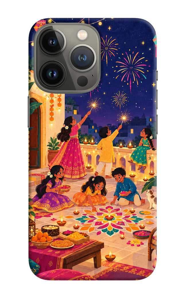 Diwali Night iPhone 13 Pro Max Hard Case Back Cover by Casekaro