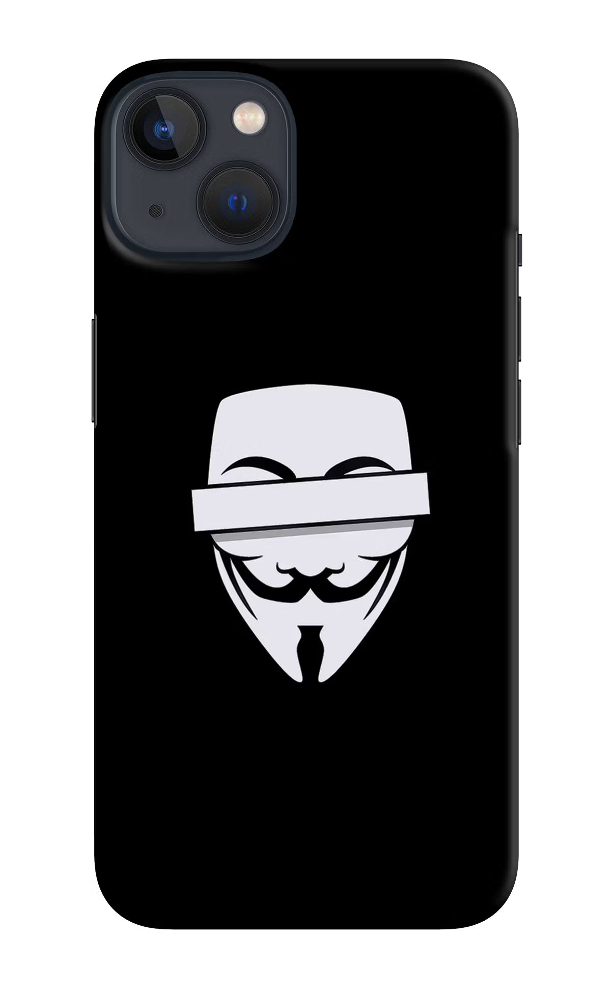 Anonymous Face iPhone 13 Mini Hard Case Back Cover by Casekaro