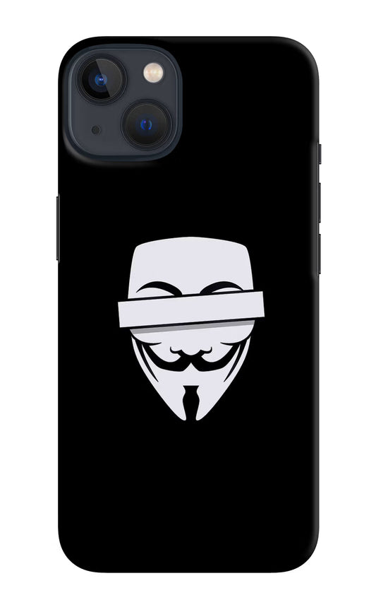 Anonymous Face iPhone 13 Mini Hard Case Back Cover by Casekaro