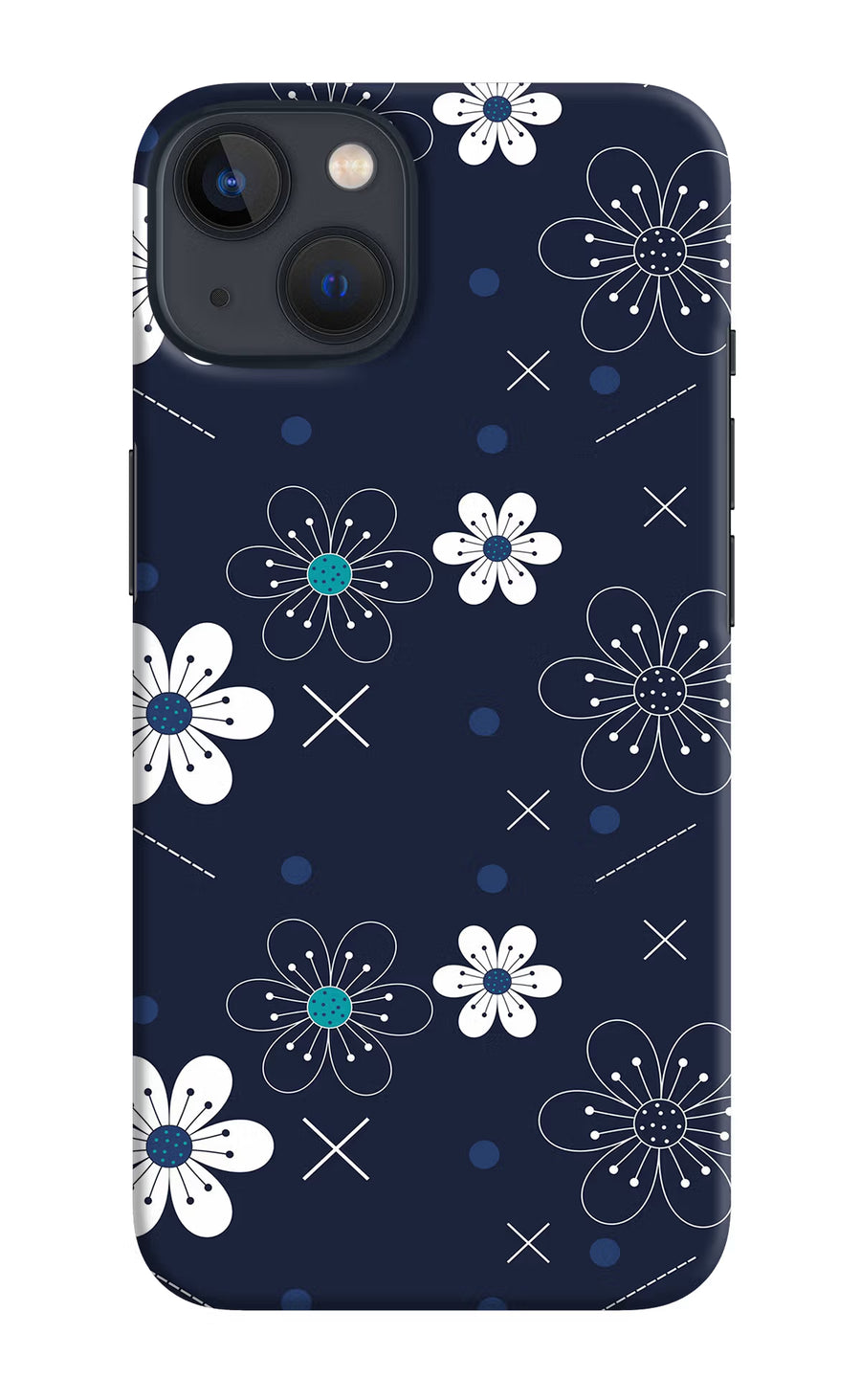 Flowers iPhone 13 Mini Back Cover, Hard case