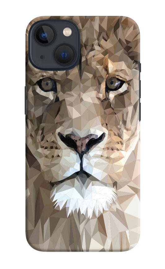 Lion Art iPhone 13 Mini Hard Case Back Cover by Casekaro