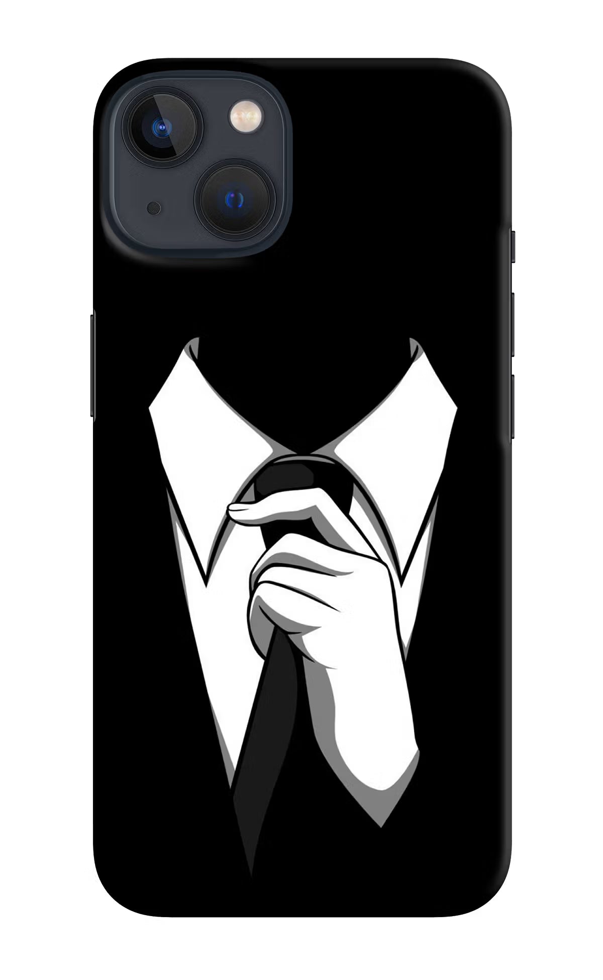 Black Tie iPhone 13 Mini Hard Case Back Cover by Casekaro