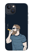 Smoking iPhone 13 Mini Hard Case Back Cover by Casekaro