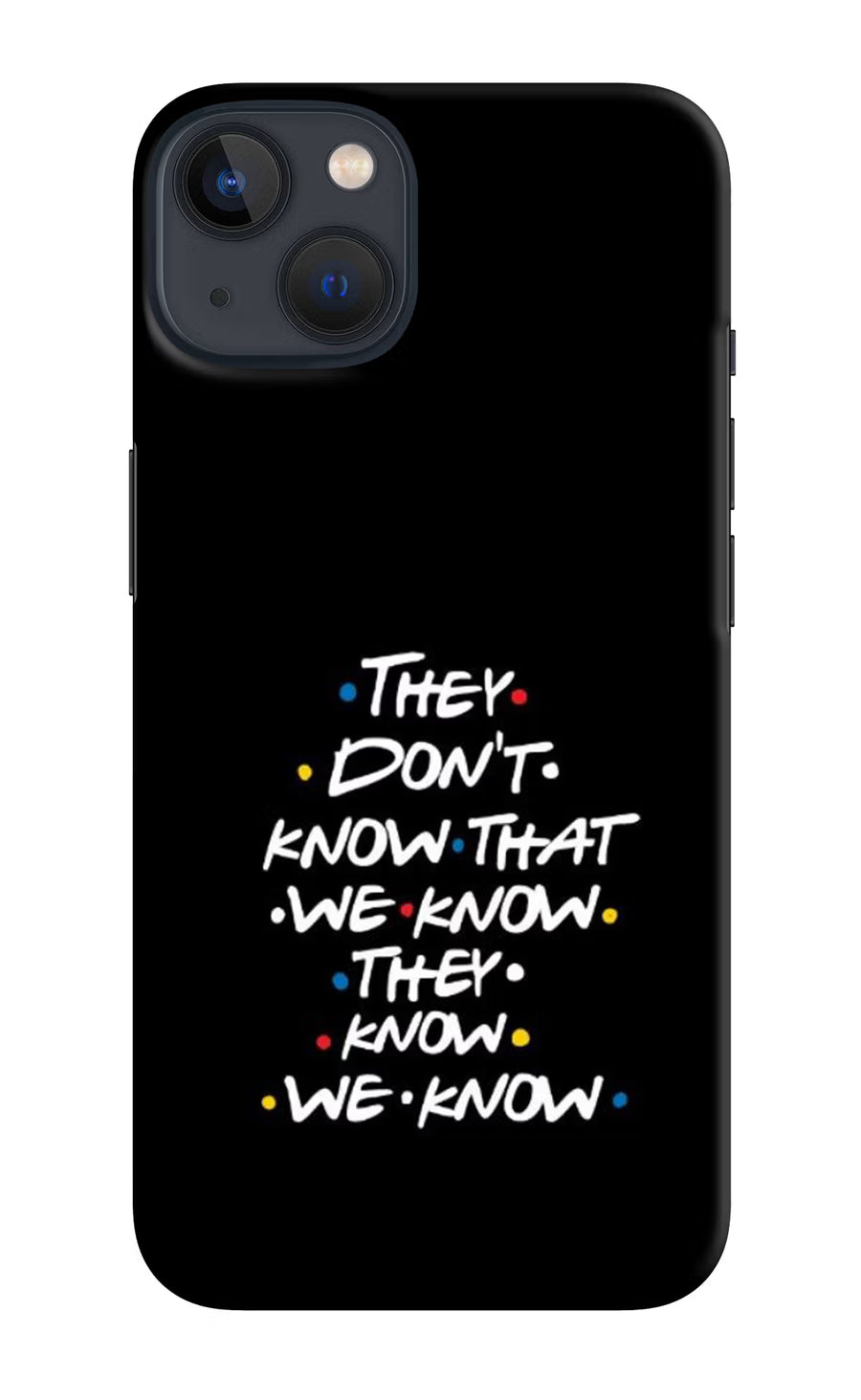 FRIENDS Dialogue iPhone 13 Mini Back Cover, Hard case