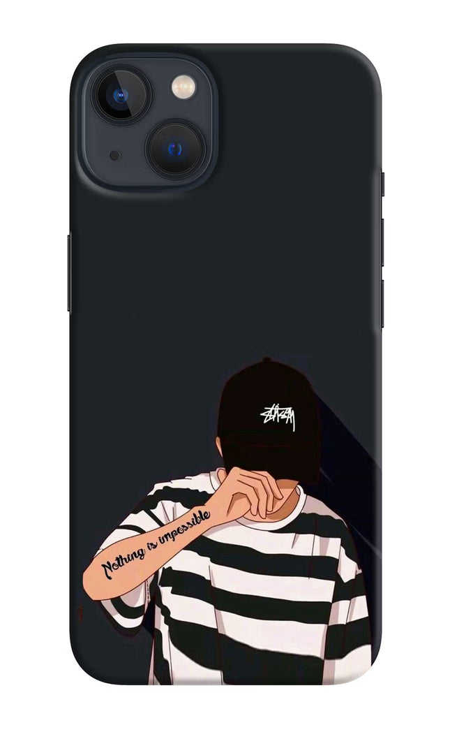 Aesthetic Boy iPhone 13 Mini Hard Case Back Cover by Casekaro