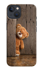 Teddy Wooden iPhone 13 Mini Hard Case Back Cover by Casekaro