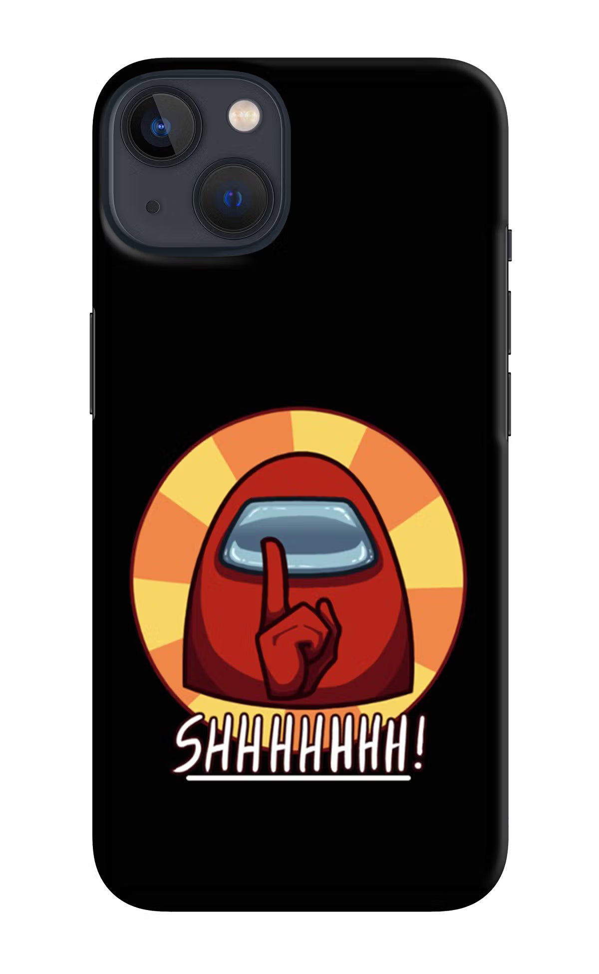 Among Us Shhh! iPhone 13 Mini Hard Case Back Cover by Casekaro