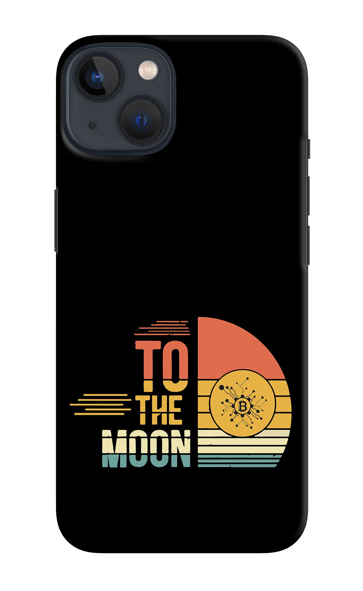 To the Moon iPhone 13 Mini Hard Case Back Cover by Casekaro