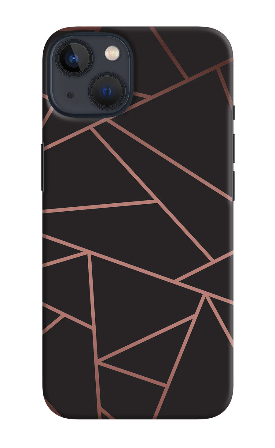 Geometric Pattern iPhone 13 Mini Back Cover, Hard case