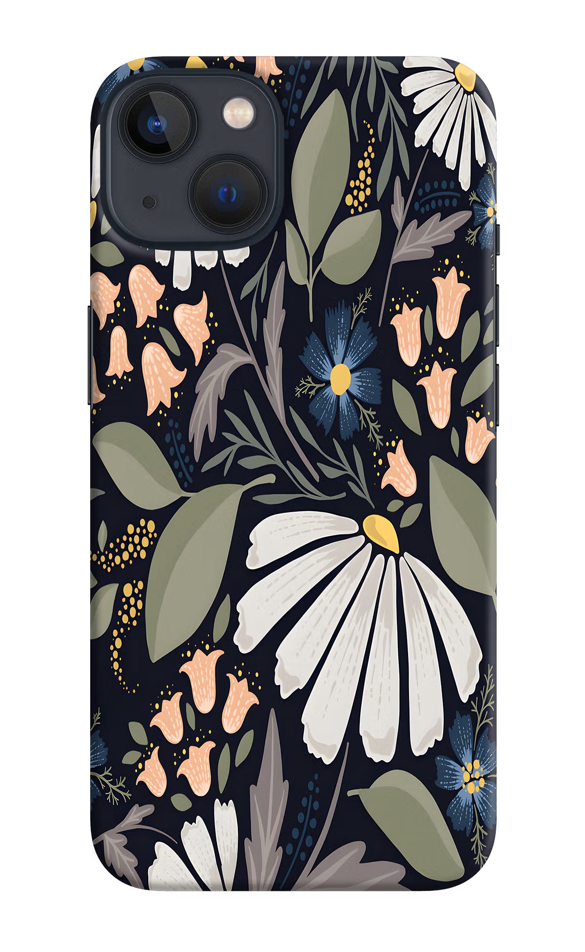 Flowers Art iPhone 13 Mini Hard Case Back Cover by Casekaro