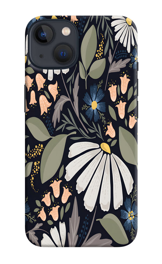 Flowers Art iPhone 13 Mini Hard Case Back Cover by Casekaro